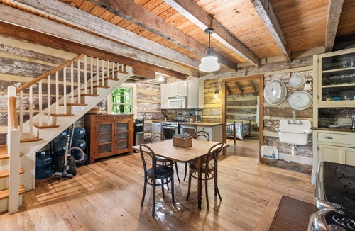 Afton Cabin | Restored Double Log Cabin on 400 Mountain Acres