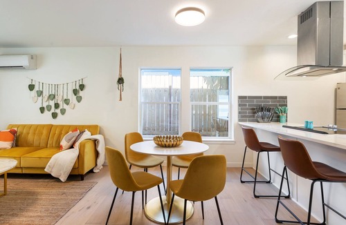 Alberta Arts District House | Retro-Chic Walk to Galleries + Cafés Fenced