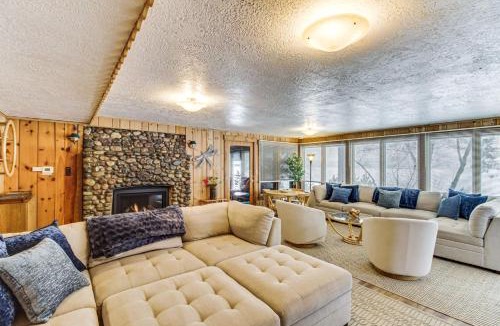 Brainerd House | Rice Lake Lodge and Cabin with Dock Fire Pit Views