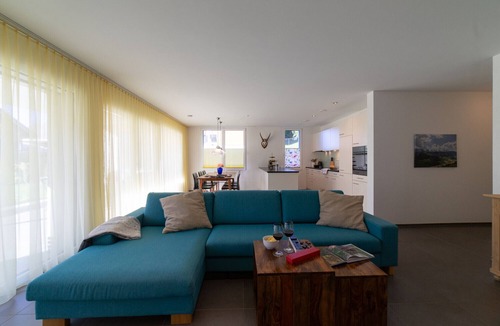 Wildhaus Apartment | Rietgarten - 4.5-room garden flat with mountain view