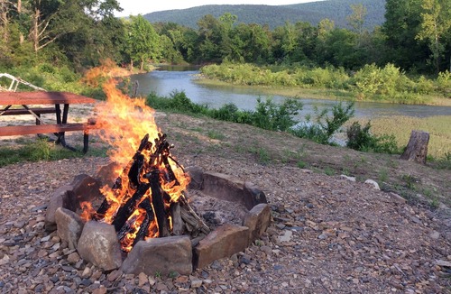 Nashoba Cabin | River Front Lodging, Hot Tub, King Bed, Feel Like You Are Sleeping in the Woods!