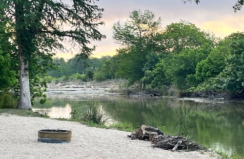 Center Point House | River Front RV campsite on the Guadalupe, private RV park with tons of space.