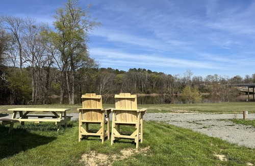 Lillington House | River-Front Wagon Glamping- The Dogwood