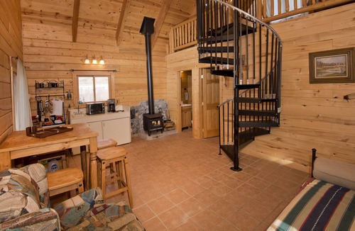 Pagosa Springs Cabin | River home: log cabin on San Juan River MONTH-to-MONTH only=31 day minimum stay