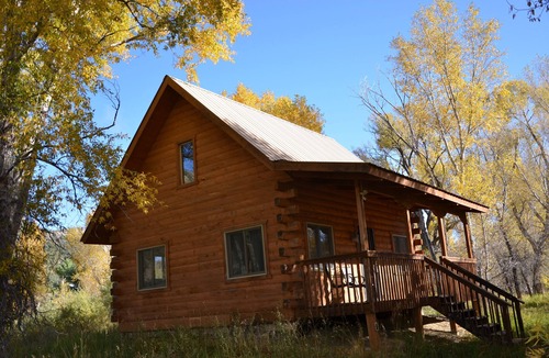 Pagosa Springs Cabin | River home: log cabin on San Juan River MONTH-to-MONTH only=31 day minimum stay