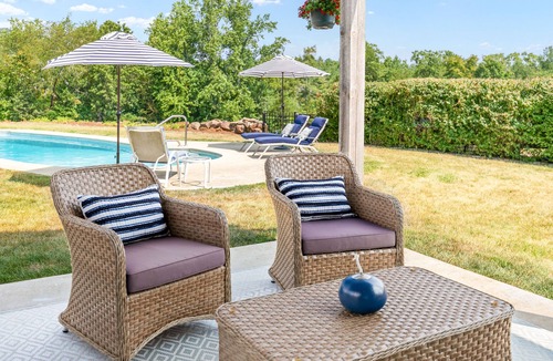 Dyke House | River Meadows Farm | 39-Acre Retreat: Mtn Vistas, River, Pool & Trails