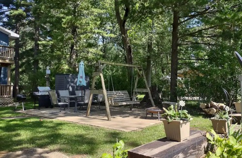 Thayer House | River retreat in Momence, IL. with river access. There is a private dock onsite.