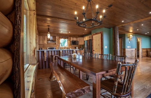 Lake Placid House | River Road Log Lodge overlooking Whiteface Mt