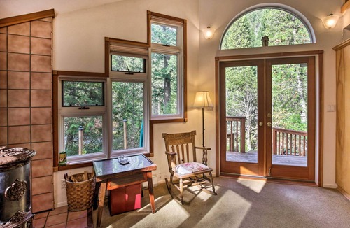 Belknap Springs Cottage | River Views, Private Hot Springs Tub, Forest +Deck