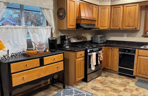 Fort Edward House | Riverfront 2-bedroom house with tons of light, AC, deck & patio. Pet Friendly