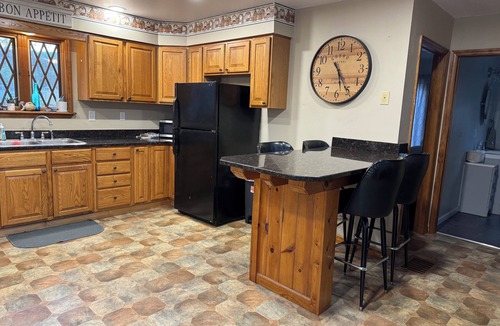 Fort Edward House | Riverfront 2-bedroom house with tons of light, AC, deck & patio. Pet Friendly