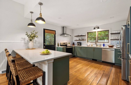 Burnsville House | Riverfront 4BR Lodge w/Hot Tub. Sleeps 10. Escape to cool Blue Ridge Mountains