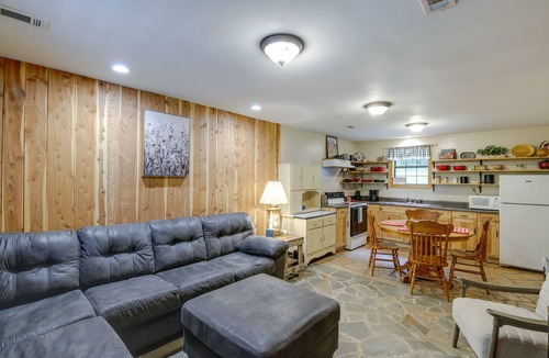 Briceville Cabin | Riverfront Briceville Cabin w/Patio & Fire Pit!