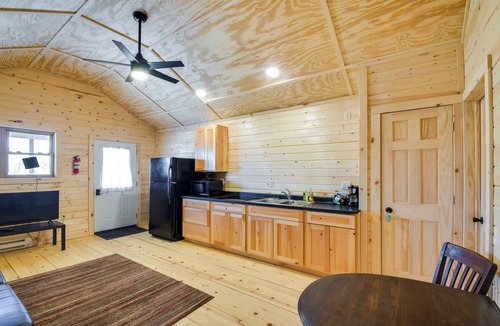 Blanchardville Cabin | Riverfront Cabin Rental ~ 9 Mi to Yellowstone Lake