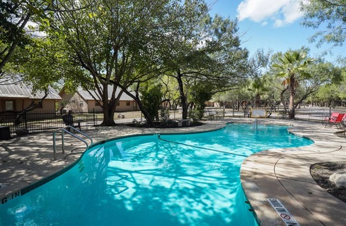 Sabinal Cabin | Riverfront cabin with a pool!