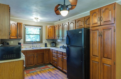 Covington Cottage | Riverfront Covington Cabin w/Deck & Fire Pit!