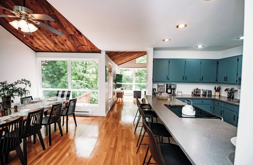 Gouldsboro Cabin | Riverfront Firepit! HotTub-GameRoom-FirePlace-BBQ