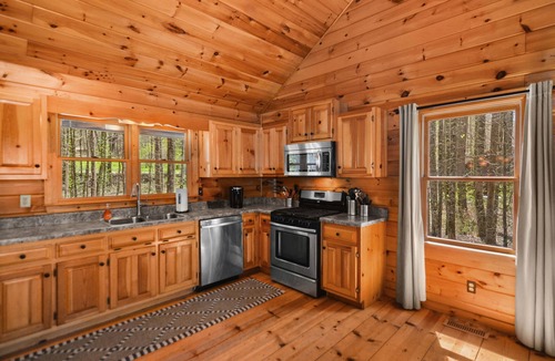 Ellijay Cabin | Riverfront, Hdtv, Flat Lot, Grassy Yard!