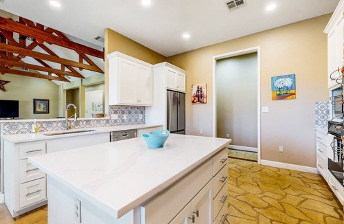 Seguin House | Riverfront home on Lake Seguin with dock, kayaks, beautiful views & air hockey