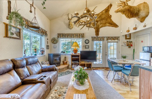 Barview House | Riverfront Home with Beautiful Water Views, Patio & Fireplace