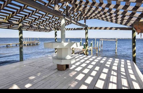 Tropic House | Riverfront House with Private Backyard and Dock- Pets stay FREE