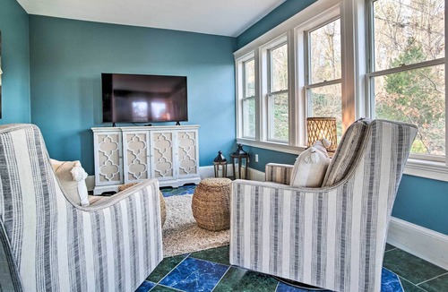 Kingston House | Riverfront Kingston Home w/ Deck & Fire Pit!