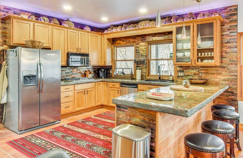 Rutherfordton House | Riverfront Lake Lure Lodge w/Fire Pit & Deck!