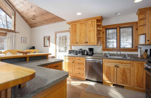 Cummington House | Riverfront Log Home on 44 Acres with Sauna