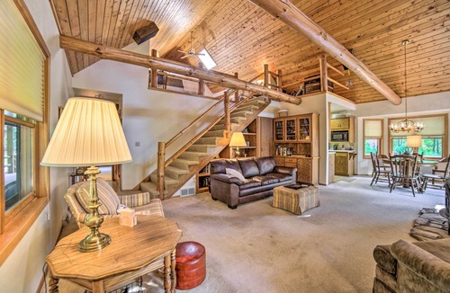 Oconto Cabin | Riverfront Oconto Cabin w/Fire Pit & Yard!