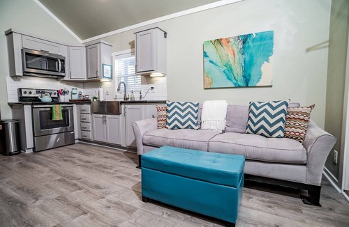 Seguin House | Riverfront Tiny House with Fire Pit in Seguin, Texas