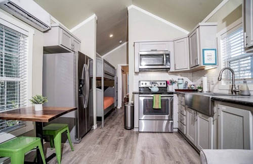 Seguin House | Riverfront Tiny House with Fire Pit in Seguin, Texas