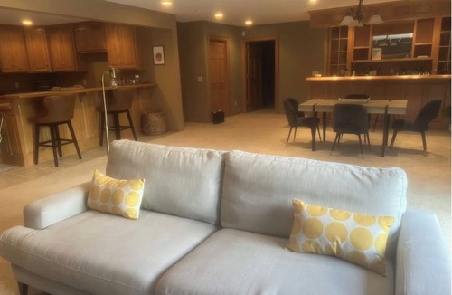 Oak Grove House | Riverfront vacation home with 2 full kitchens, a fitness center and sauna