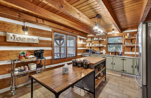 Fishers Hill Cabin | Riverfront w Hot Tub, Game Room, Fire Pit & More