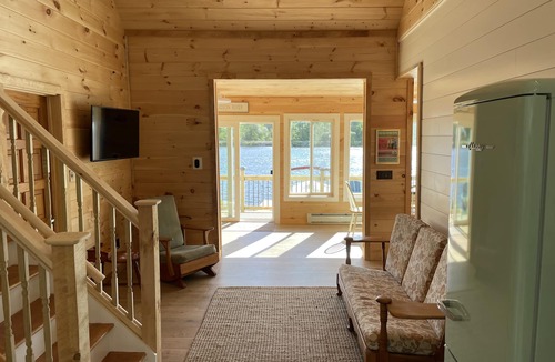 Lake Luzerne Cabin | Riverside Retro Style Cottage Close to everything.