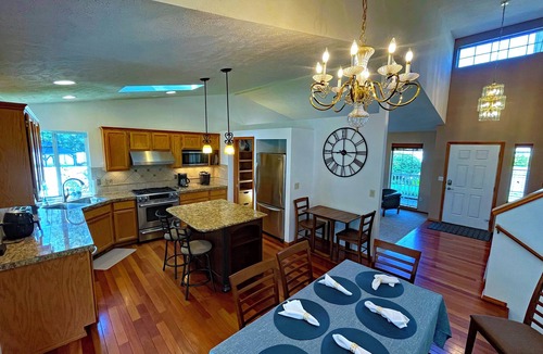 Nine Mile Falls House | Riverside State Park 3,000 ft. HOME, SPA, private ARCADE, Fire-Pit, 5BD