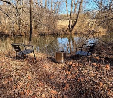 Elon Apartment | Riverside Studio - Trails, Views, Firepit, Hammock