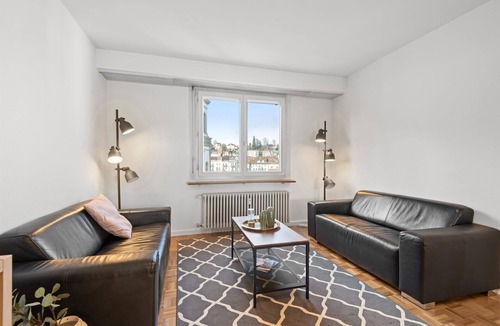 Lucerne Apartment | Riverview Haven: Spacious near Station!
