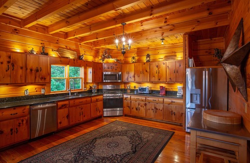 Blue Ridge Cabin | Riverview Lodge – 5 Suites, River Access, Mountain Views, Hot Tub