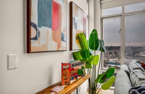 Ohio City Apartment | Riverview Penthouse Balcony Games Parking