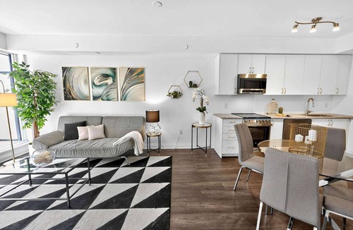 North York Hotel | RivetStays | The Westmounts Luxury Suite – 1 Bedroom + Den Condo