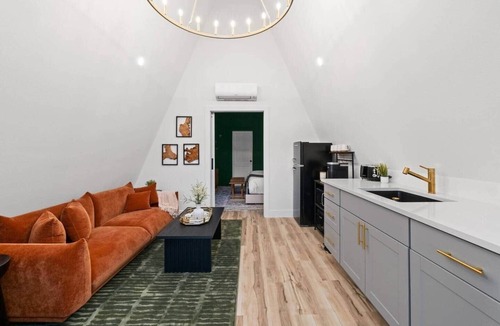 Dripping Springs House | Romantic A-Frame Escape Spa & King Bed