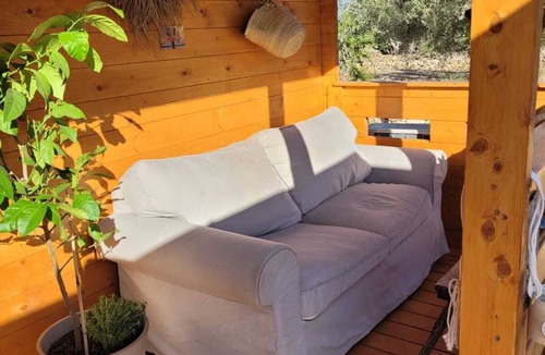 Costa Dorada Ski Chalet | Romantic chalet with private pool surrounded by olive trees.