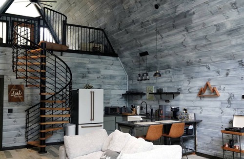 Dobson Cabin | Romantic Escapes in this Stunning A-Frame in North Carolina with Access to a Private Hot Tub and Fire Pit