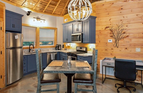 Cherokee Cabin | Romantic Fun Escape in WNC Mtns, Hot Tub, Firepit, babbling brook & starry skies