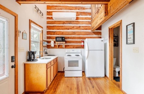 Flint Cabin | Romantic Lakeview Cabin with Private Hot Tub & Fire Pit