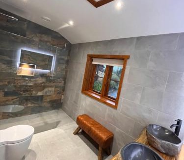 Aymestrey Apartment | Romantic Log Cabin With Hot Tub