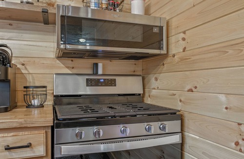 Pittsville Cabin | Romantic Luxury Lake Access Cabin w/Hot Tub, Spacious Deck, and Pine walls