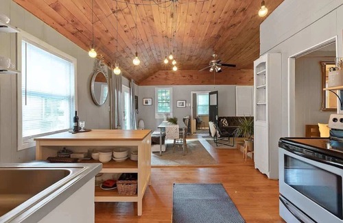 Pocono Pines House | Romantic Pocono Bungalow in the Pines | Firepit