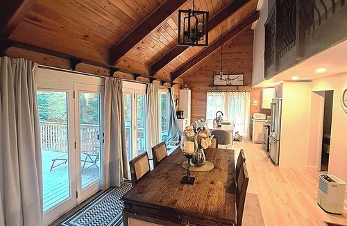 Dysart et al Ski Chalet | Romantic Retreat with King Suite, Luxurious Chalet Surrounded by Towering Maples
