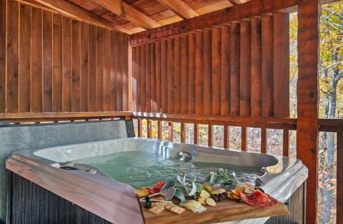 Sevierville Ski Chalet | Romantic Studio Cabin with Hot Tub